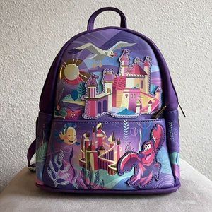 Ariel Castle Collection Mini Backpack Loungefly Disney The Little Mermaid